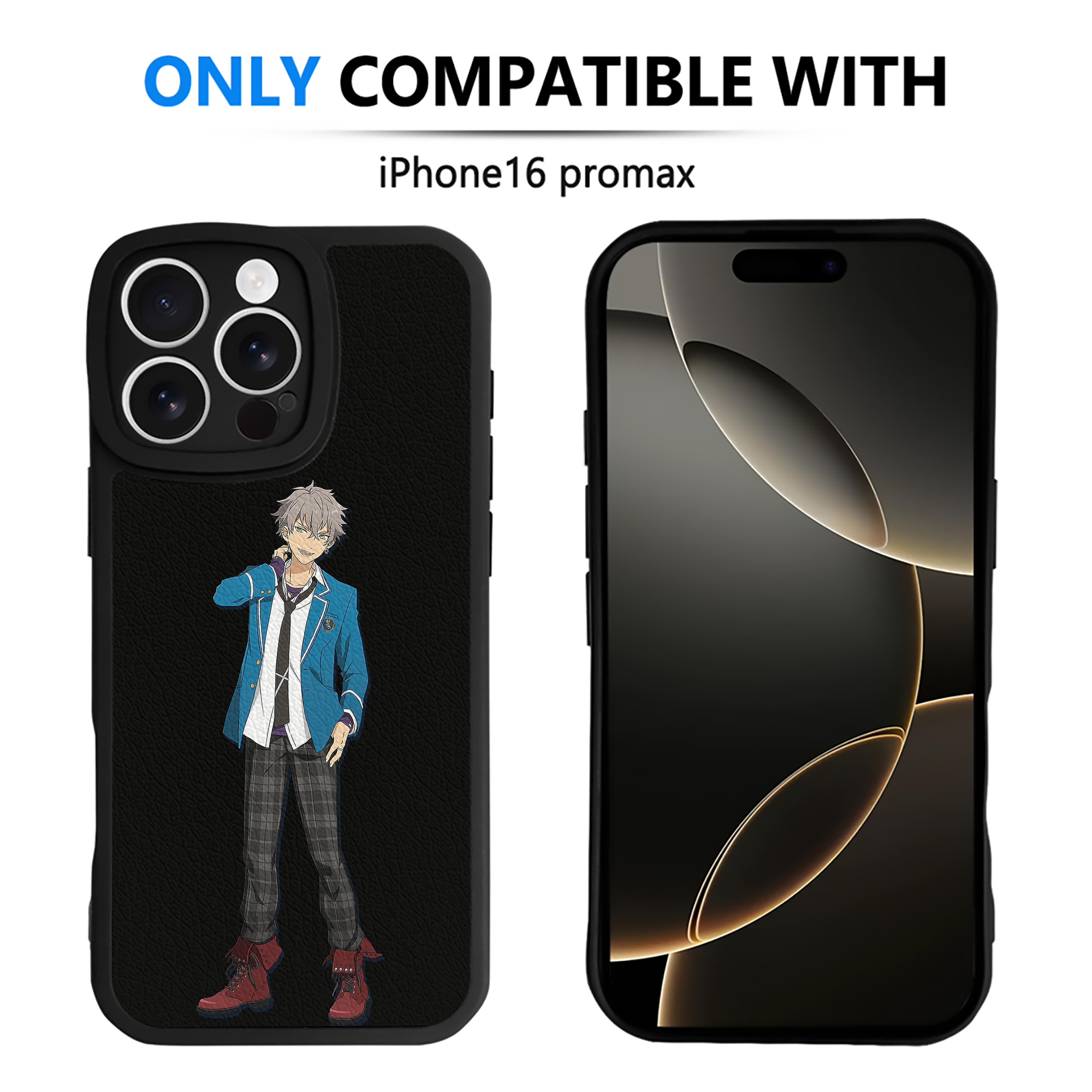 （画像用） あんさんぶるスターズ! Ensemble Stars 【iPhone 16シリーズ対応】シリコンスマホケース（レザー調） 材質：シリコン